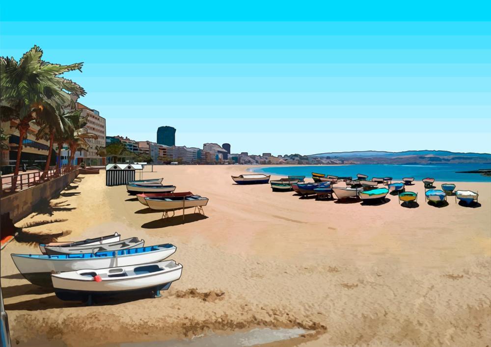 Primera Linea Playa Canteras With Sea View 라스팔마스 외부 사진